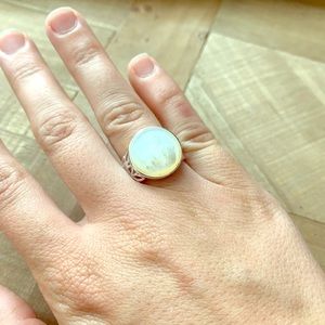 🔴 sale 🔴 silver stone ring